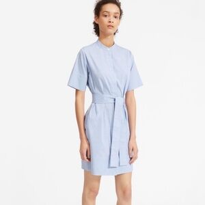 Everlane Cotton Collarless Shirtdress Size 4